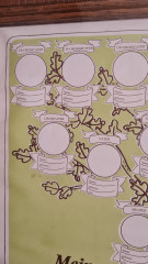 Картина винтажная &quot;Мое генеалогическое древо&quot;, в деревянной раме, 47 x 33 см, Германия, 1960-1970гг. 