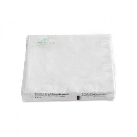 Gmundner Keramik Gmundner Keramik Weissgeflammt Servietten Lunch 33x33 cm Салфетки Gmundner Ceramics Flamed White Lunch 33x33 см