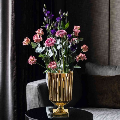 Nachtmann Nachtmann Minerva Gold Vase auf Fuss - Limited Edition h: 315 mm Золотая ваза Nachtmann Minerva на ножках - ограниченная серия, высота: 315 мм