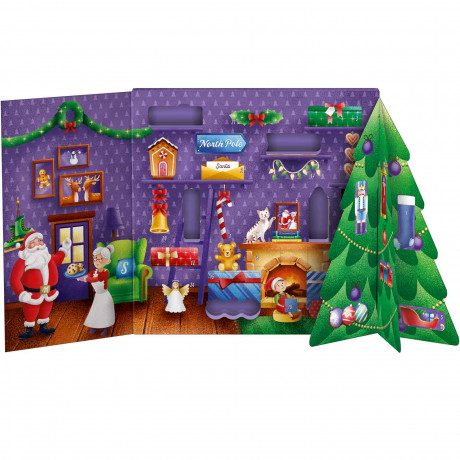 Milka 3D Bastel Adventskalender, Milka 3D Bastel творческий адвент-календарь 2026 с 25 шоколадными сюрпризами, 163 г