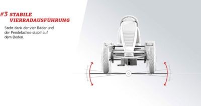 BERG Elektrisch Go-Kart mit XXL-Rahmen Race GTS Grau ab 6 Jahren Электрический картинг с рамой XXL Race GTS Grey с 6 лет