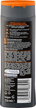 Balea MEN Shampoo Power Effect Coffein, 250 ml, Шампунь Power Effect с кофеином для укрепляющего ухода за волосами, 250 мл