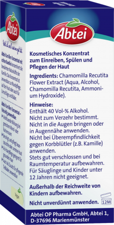 Abtei Kamillen Konzentrat 50 ml, Abtei Косметический концентрат ромашки для кожи, волос и полоскания рта, 50 мл