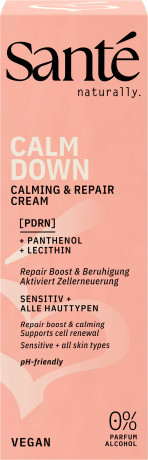 SANTE Calm Down Calming & Repair Cream, 50 ml, Санте Крем для лица Calm Down для успокаивающего и восстанавливающего ухода, 50 мл