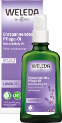 WELEDA LAVENDEL Entspannendes Pflege-Oel, 100 ml, Лавандовое масло для тела и расслабляющего вечернего массажа, 100 мл
