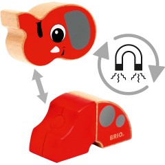 BRIO Magnet-Tiere Elefant und Giraffe Магнит животные слон и жираф