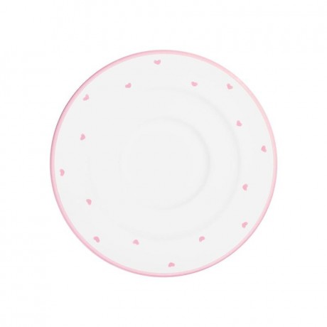 Gmundner Keramik Gmundner Keramik Herzerl Rosa Kaffee-Untertasse Gourmet 16 cm Gmundner Ceramics Herzerl Розовое кофейное блюдце Gourmet 16 см