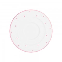 Gmundner Keramik Gmundner Keramik Herzerl Rosa Kaffee-Untertasse Gourmet 16 cm Gmundner Ceramics Herzerl Розовое кофейное блюдце Gourmet 16 см