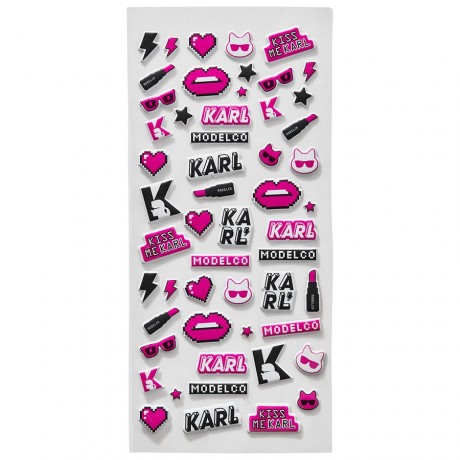 Karl Lagerfeld + ModelCo Limited Edition Puffer Stickers Make-up Accessoires Beauty Tools, 1 шт.
