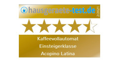 Acopino Acopino Kaffeevollautomat Latina, SIMPLY COFFEE: Zubereitung von Kaffee und Espresso per Knopfdruck. elfenbein Полностью автоматическая кофемашина Acopino Latina, SIMPLY COFFEE: приготовление кофе и эспрессо одним нажатием кнопки.