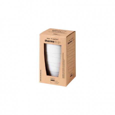 ASA SELECTION ASA Thermo Thermobecher twisted weiss 0,35 L / h: 12,3 cm Термокружка ASA Thermo витая белая 0,35 л / высота: 12,3 см