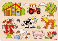 goki Holzpuzzle Bauernhof Деревянная ферма головоломок