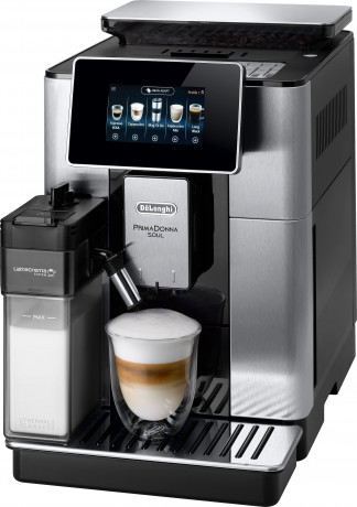 De'Longhi De'Longhi Kaffeevollautomat PrimaDonna Soul ECAM 610.75.MB, inkl. Kaffeekanne im Wert von UVP € 29,99 + Glaser-Set UVP € 46,90 Полностью автоматическая кофемашина De'Longhi PrimaDonna Soul ECAM 610.75.MB, включая кофейник стоимостью 29,99 евро