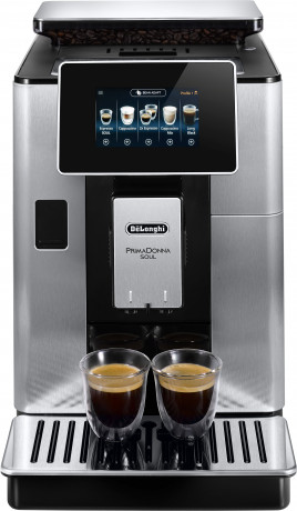 De'Longhi De'Longhi Kaffeevollautomat PrimaDonna Soul ECAM 610.75.MB, inkl. Kaffeekanne im Wert von UVP € 29,99 + Glaser-Set UVP € 46,90 Полностью автоматическая кофемашина De'Longhi PrimaDonna Soul ECAM 610.75.MB, включая кофейник стоимостью 29,99 евро