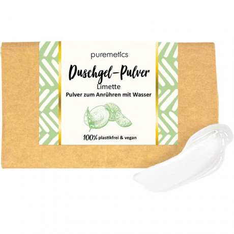 puremetics Duschgel-Pulver Limette Порошок геля для душа лайм