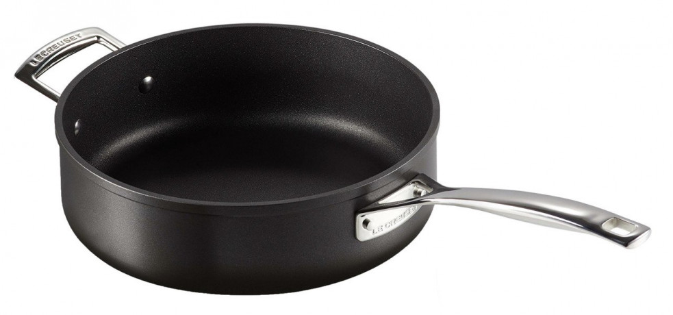 Le Creuset LE CREUSET Aluminium Sautepfanne 26cm schwarz/ silber LE CREUSET алюминиевый сотейник 26см