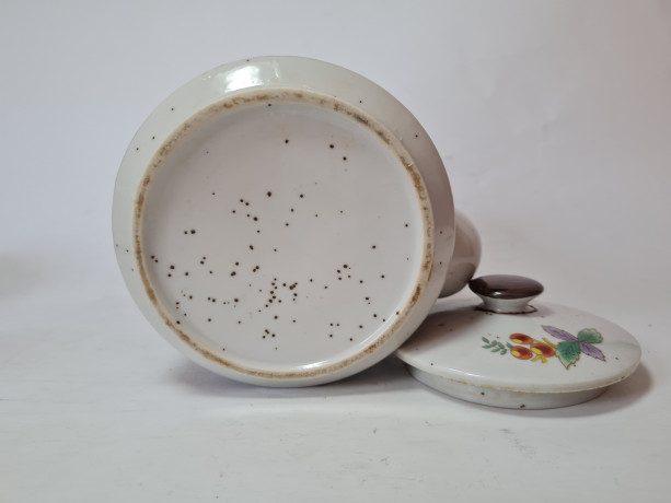 Набор для чая с ярким рисунком "Птицы и цветы": чайник + 3 чашки с блюдцами в стиле Royal Peacock Japan, Япония, 1960-70гг.