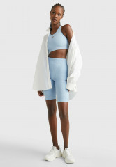 Tommy Hilfiger SPORT SEAMLESS RACERBACK Medium support sports bra vessel blue SPORT SEAMLESS RACERBACK Спортивный бюстгальтер со средней поддержкой сосуд синий