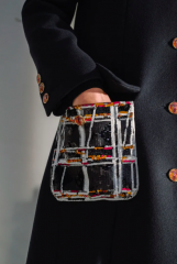 CHANEL Кашемировое Пальто с карманами, темно-синее