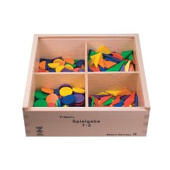 SINASPIELZEUG Holzspielzeug Frobel Gabe 7-2 Kreise  Dreiecke 25mm Деревянные игрушки Frobel gift 7-2 круга треугольники 25мм