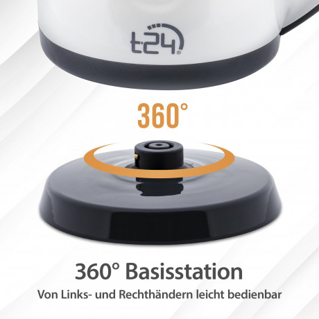 T24 T24 Reise-Wasserkocher Wasserkocher klein 0,8L, 1100W, TUV/GS, Grau, 1100 W  Дорожный чайник T24 маленький 0,8л, 1100Вт, TUV/GS, серый, 1100Вт