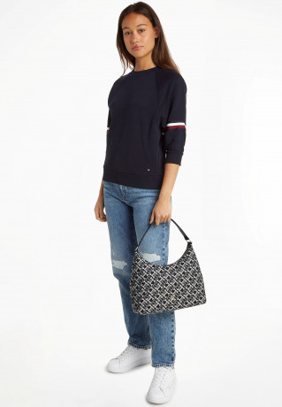 Tommy Hilfiger ICONIC SHOULDER Handbag denim ICONIC SHOULDER Сумочка джинсовая ткань