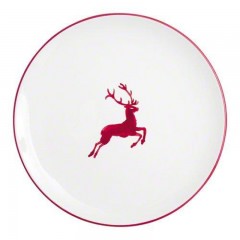 Gmundner Keramik Gmundner Keramik Rubinroter Hirsch Speiseteller Cup d: 28 cm / h: 2,6 cm Обеденная тарелка Gmundner Ceramics Ruby Red Deer D: 28 см / высота: 2,6 см
