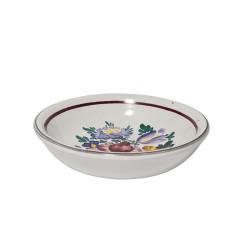 GMUNDNER Keramik Тарелочка для варенья/закусок &quot;Разноцветные цветы&quot; 13,5см, 1950-60гг.