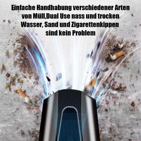 MOUTEN MOUTEN Akku-Handstaubsauger Kabelloser, wiederaufladbarer tragbarer Handstaubsauger mit 12000PA, Kabelloser Autostaubsauger Blau Беспроводной ручной пылесос MOUTEN Беспроводной перезаряжаемый портативный ручной пылесос с 12000PA, беспроводной автом