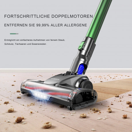 Tisoutec Tisoutec Akku-Stielstaubsauger Akku-Hand-und Stielstaubsauger,Akku Staubsauger, Staubsauger Kabellos, os,Akkusauger,mit Waschbarer HEPA-Filter,Autostaubsauger  Беспроводной ручной пылесос Tisoutec, беспроводной ручной и ручной пылесос, беспроводн