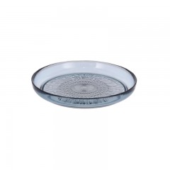 Bitz Bitz Kusintha - Glas blue Teller d: 18 cm / h: 2,5 cm Bitz Kusintha - Тарелка стеклянная синяя д: 18 см / в: 2,5 см