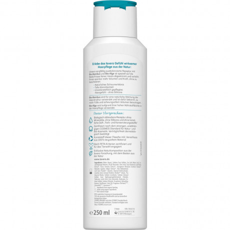 LAVERA Pflegeshampoo Volumen & Kraft, 250 ml, Лавера Шампунь для объёма и укрепления волос, 250 мл