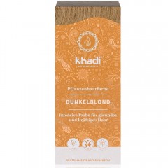 Khadi Naturkosmetik Pflanzenhaarfarben Dunkelblond 100g  Травяная краска для волос Темно-русый 100г