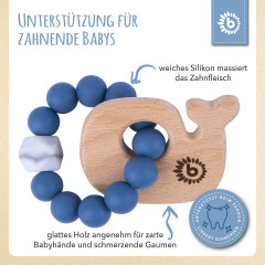 bieco Greifling Holz Natur mit Silikon Kugeln Baby Beissring Greifring Zahnen Beissringe Игрушка-захват из натурального дерева с силиконовыми шариками детский прорезыватель для зубов прорезыватель для зубов прорезыватель для зубов