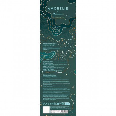 AMORELIE x Lovebox Adventskalender 2026 fuer Paare, 24 Ueberraschungen, AMORELIE x Lovebox Эротический адвент-календарь 2026 для пар с товарами для чувственных экспериментов и цифровыми материалами, 24 сюрприза