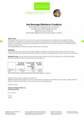 Krauterhaus Sanct Bernhardt Hot Beverage Elderberry-Cranberry30 single sachets