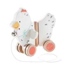 howa Nachziehtier Ziehtier Huhn aus Holz Marry Игрушка-перетаскиватель Цыпленок-перетаскиватель из дерева Marry