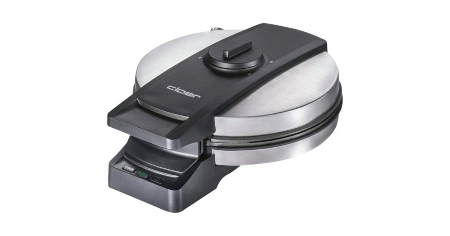 Cloer Cloer Waffeleisen 1898 Professional edelstahl (geburstet)/schwarz, 950 Watt edelstahl (geburstet)/schwarz Вафельница Cloer 1898 Professional, нержавеющая сталь (матовая)/черная, 950 Вт