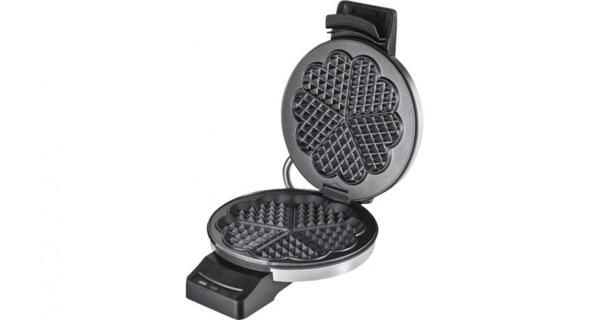 Cloer Cloer Waffeleisen 1898 Professional edelstahl (geburstet)/schwarz, 950 Watt edelstahl (geburstet)/schwarz Вафельница Cloer 1898 Professional, нержавеющая сталь (матовая)/черная, 950 Вт