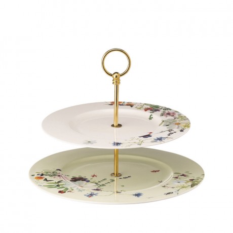 Rosenthal Rosenthal Brillance Grand Air Etagere 2-tlg. Oberer Teller 28 cm / Unterer Teller 33 cm Подставка для торта Rosenthal Brilliance Grand Air 2 шт. Верхняя тарелка 28 см / нижняя тарелка 33 см