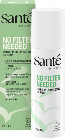 SANTE No Filter Needed Pore Minimizing Serum, 30 ml, Санте Сыворотка No Filter Needed для кожи с расширенными порами, 30 мл