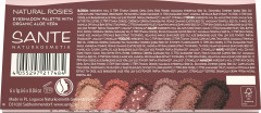SANTE Eyeshadow Palette 01 Natural Rosies, 6 g, Санте Палетка теней для век Natural Rosies, 6 розово-коричневых оттенков с матовым и сияющим финишем, 6 г