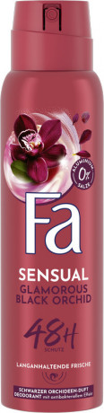 Fa Sensual Glamorous Black Orchid Deospray 150 ml, Дезодорант-спрей FA Black Orchid с ароматом чёрной орхидеи, 150 мл
