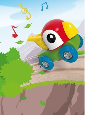 HAPE Pfeifende Papageienlok Свистящий паровозик-попугай