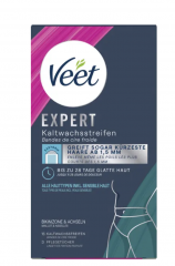 Veet EXPERT Kaltwachsstreifen Bikini &amp; Achseln, alle Hauttypen Экспериментальные полоски для депиляции в зоне бикини и подмышках, подходят для всех типов кожи 16шт
