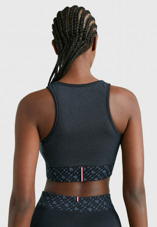 Tommy Hilfiger SPORT MONOGRAM MEDIUM SUPPORT SEAMLESS  Bustier desert sky СПОРТИВНАЯ МОНОГРАММА СРЕДНЕЙ ПОДДЕРЖКИ SEAMLESS Бюстье небо пустыни