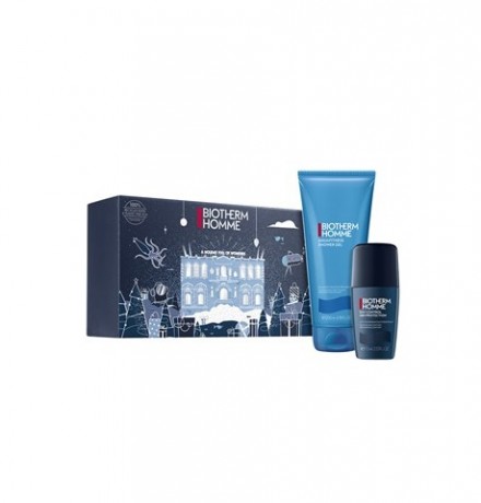 Biotherm Homme Подарочный набор: Гель для душа Aquafitness для тела и волос 200 мл + Роликовый антиперспирант Day Control 48h Protection 75 мл