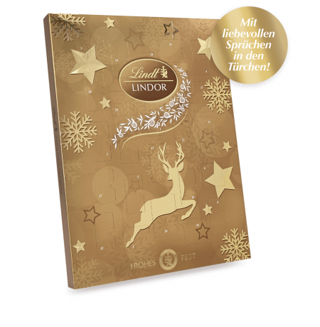 Lindt Lindor Адвент календарь 2025, 24 сладких сюрприза, 290 грамм х 2 штуки