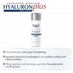 Eucerin Anti-Age Hyaluron-Filler UREA Nachtcreme  Антивозрастной ночной крем Hyaluron-Filler UREA