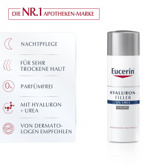 Eucerin Anti-Age Hyaluron-Filler UREA Nachtcreme  Антивозрастной ночной крем Hyaluron-Filler UREA